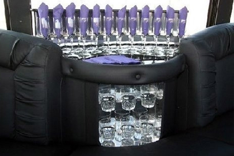 party bus comes with cups
